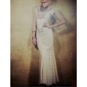 Free People Limited Edition 25 of 75 Jess' Victorian Maxi Boho Lace Dress sz 2*